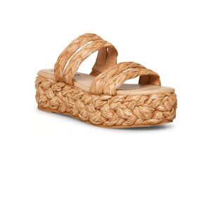 Cannes Platform Espadrille Slide Sandal